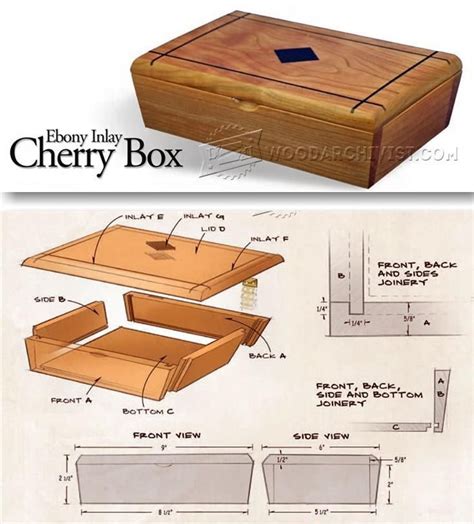 small lockable wooden box plans